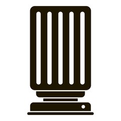 Smart heater icon. Simple illustration of smart heater vector icon for web design isolated on white background