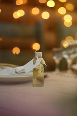 table setting white holiday decoration elegant restaurant