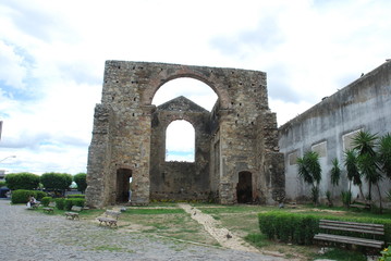 Fototapeta na wymiar ruins of old Church