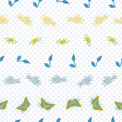 Seamless repeat pattern. Vector illustration.