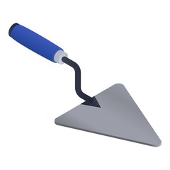 Trowel icon. Isometric of trowel vector icon for web design isolated on white background
