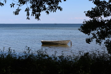 boat on the lake