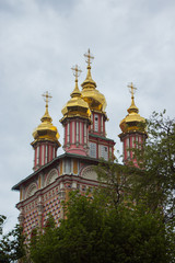 Fototapeta na wymiar Sergiyev Posad, Russia. - May, 2019: Church of the Nativity of St John the Baptist in Monastery of Trinity Lavra of St Sergius