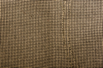 clothing items stonewashed cotton fabric texture with seams, clasps, buttons and rivets, macro