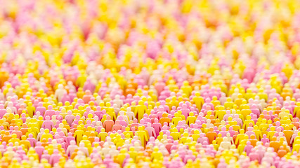 Infinite people crowd; corporate and teamwork concepts, 3d rendering