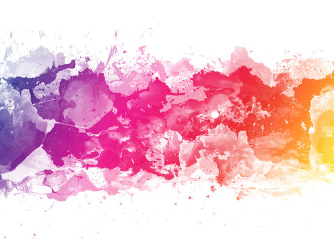  Colorful Abstract artistic watercolor splash background