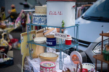 flea market, kitchen stall