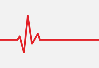 Heartbeat line icon isolated on white background. Vector illustration. © Yeliena