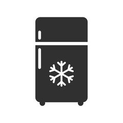 Refrigerator icon isolated on white background. Vector illustration.