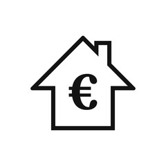 House money icon isolated on white background. Vector illustration.