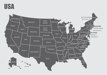 USA regions map © luisrftc