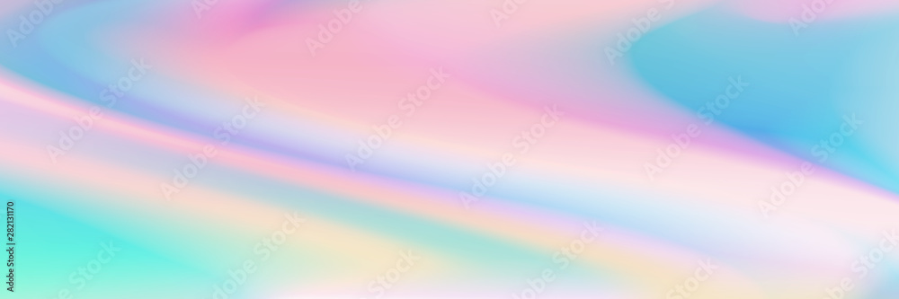 Poster horizontal abstract pastel holographic texture design for pattern and background