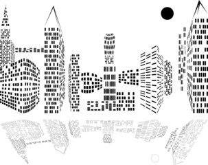 beautiful city metropolis near the water