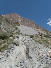beautiful hiking in fann mountains nature in tajikistan