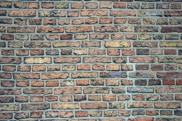 Spotty emphatic brick wall background