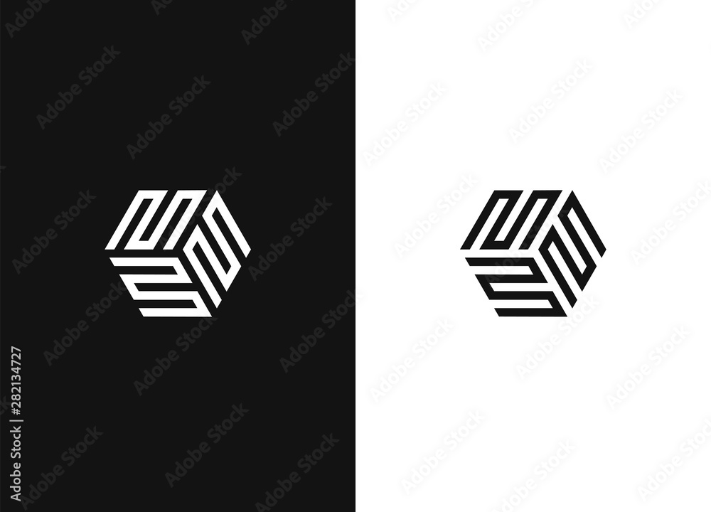 Canvas Prints black white version of the design element