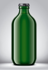 Glass bottle mockup. 
