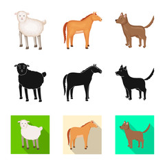 Vector illustration of breeding and kitchen icon. Collection of breeding and organic stock vector illustration.