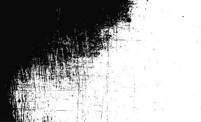 Scratched and Cracked Grunge Urban Background Texture Vector. Dust Overlay Distress Grainy Grungy Effect. Distressed Backdrop Vector Illustration. Isolated Black on White Background. EPS 10.