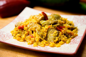 Original grandma's rice recipe. Paella spanish.