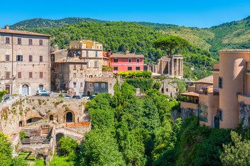 Fototapeta na wymiar Scenic sight in Tivoli, province of Rome, Lazio, central Italy.