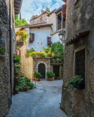 Fototapeta na wymiar Scenic sight in Tremosine sul Garda, village on Lake Garda, in the Province of Brescia, Lombardy, Italy.