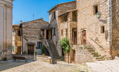 Scenic sight in Casperia, beautiful village in Rieti Province, Lazio, Italy.