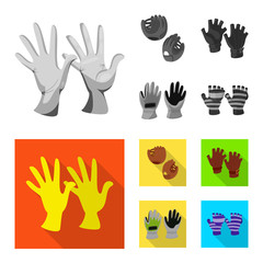Fototapeta premium Isolated object of silhouette and safety symbol. Collection of silhouette and comfort vector icon for stock.
