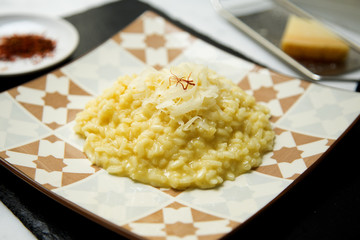 Original grandma's rice recipe. Safran rissoto.