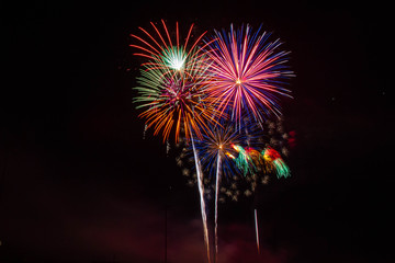 fireworks in the sky