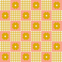 geometric mid century modern style seamless pattern. vector background  print. 