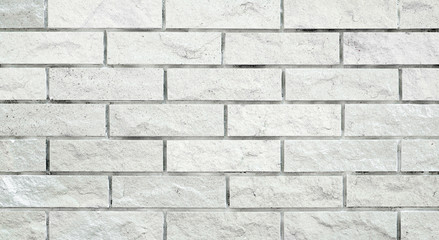 Naklejka premium white brick wall. Textured background for your design