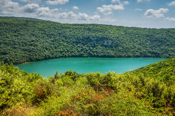 Obraz premium Limski Canal also called Limski Fjord in Istria near Rovinj