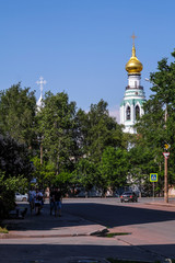 Fototapeta na wymiar Vologda, Russia - June, 8, 2019: veiw to Vologda Kremlin, Russia
