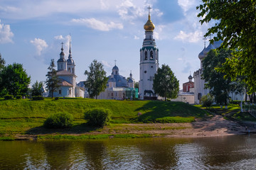 Fototapeta na wymiar Vologda, Russia - June, 8, 2019: veiw to Vologda Kremlin, Russia
