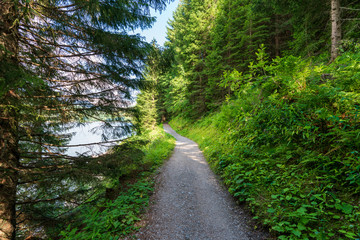 Wanderweg entlang am Durlaßboden Stausee