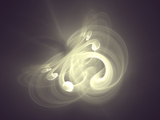 Glowing light curves abstract background