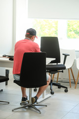 Moscow, Russia - June,  5, 2019: image of the interior of the dealership in Moscow