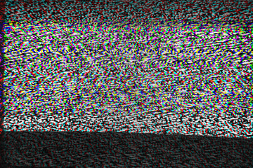 Abstract Digital Pixel Noise Glitch Error Video Damage.