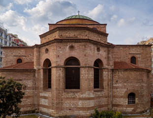 Fototapeta premium Ancient Byzantine Church in the center of Thessaloniki, Greece
