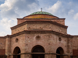 Beautiful Ancient Byzantine Church in the center of Thessaloniki, Greece