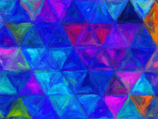 Abstract painting graphic fractal art. Creative template for decor backgrounds of covers, web banners, invitations or cards. Surreal bright print in digital oil and acrylic mixed impressionism style.