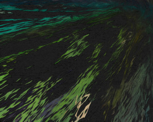 Abstract painting graphic fractal art. Creative template for decor backgrounds of covers, web banners, invitations or cards. Surreal bright print in digital oil and acrylic mixed impressionism style.