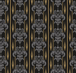 Seamless wallpaper vintage dark background pattern