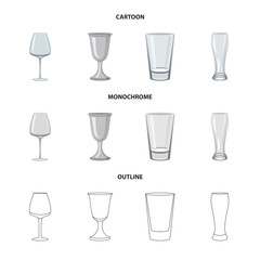 Vector design of form and celebration logo. Set of form and volume stock vector illustration.