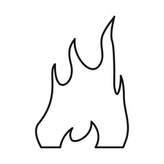 Vector illustration of flame and hot symbol. Set of flame and smoke stock vector illustration.