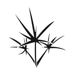 Fototapeta premium Vector illustration of leaves and shrubbery logo. Set of leaves and green vector icon for stock.