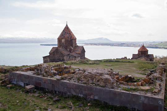 Armenia, 1st century monastery Sevanavank, Surb Arakelots. 
