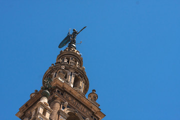Obraz premium City of Seville seen from above. Andalusia. Spain. Cathedral of Seville.