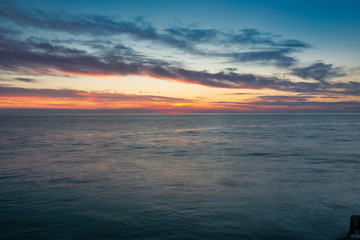 Naklejka na ściany i meble Sunset over the Adriatic Sea